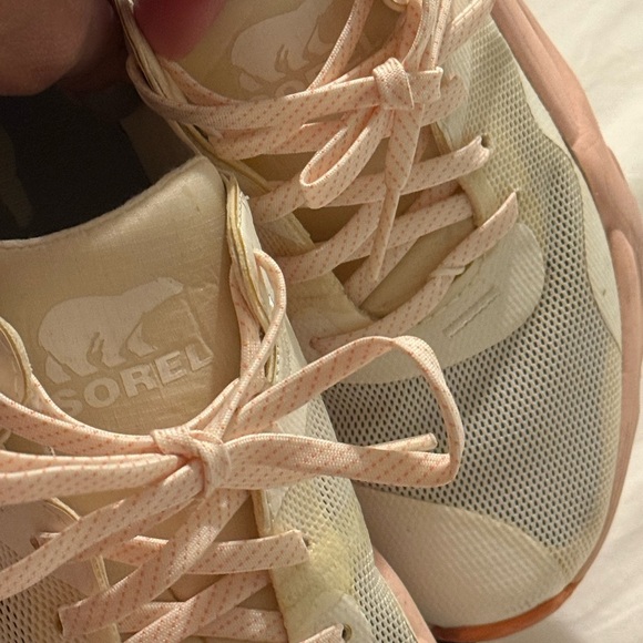 Sorel Cream and Pink Chunky Sneakers - Picture 3 of 5